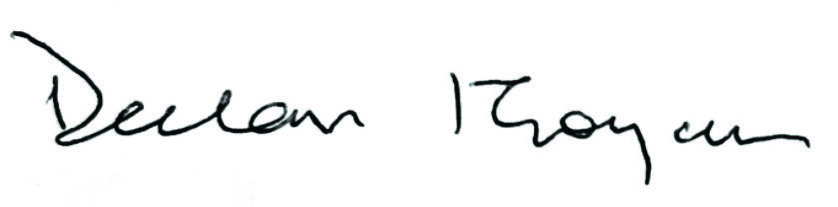 Sir Declan Morgan's signature