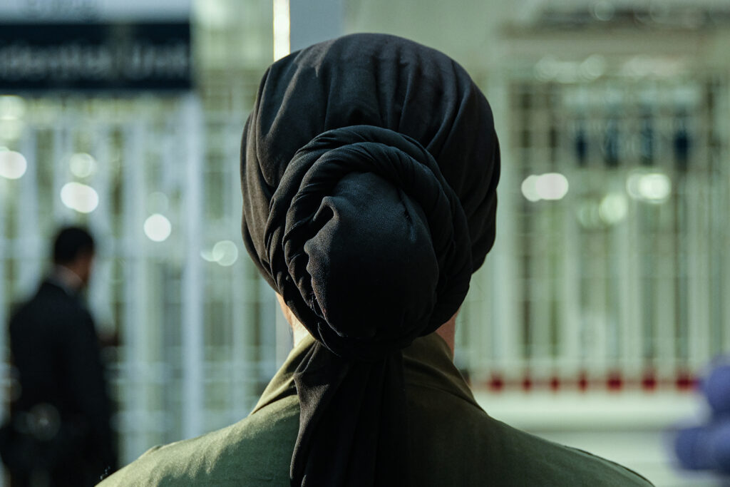 Female prison leader on a prison landing