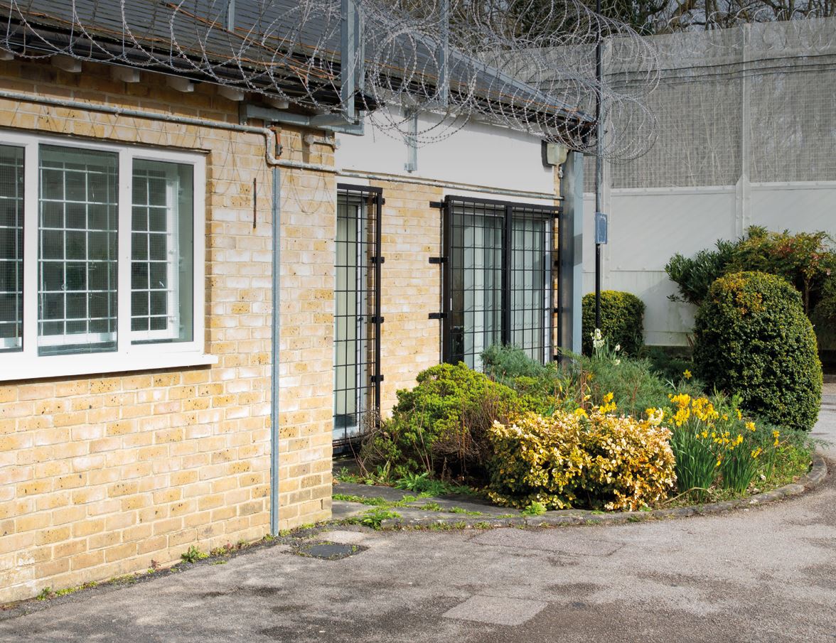 Photograph of part of a prison building.