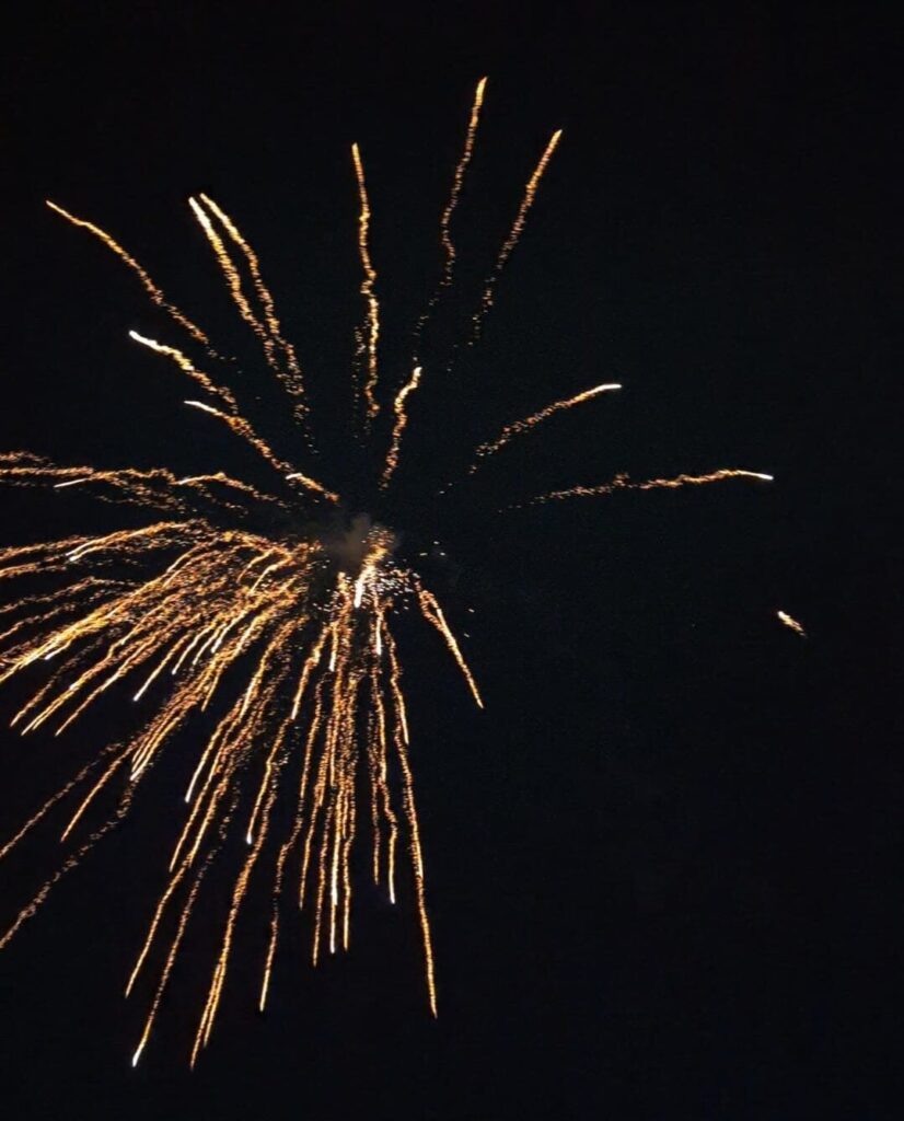 Fireworks at night