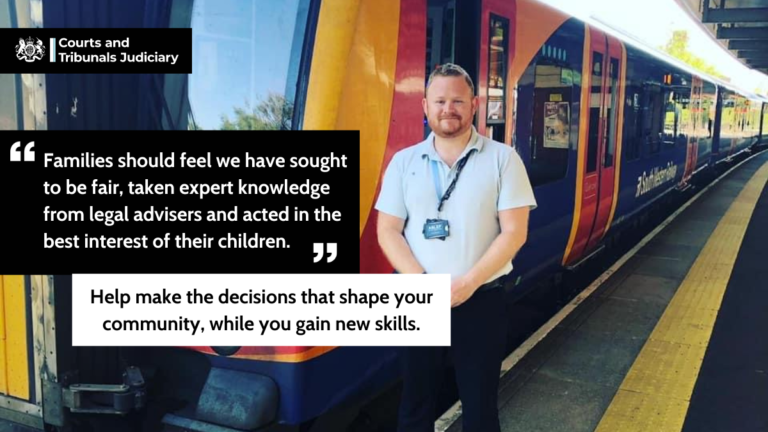 Magistrate Mark pictured with quote: "Families should feel we have sought to be fair, taken expert knowledge from legal advisers and acted in the best interest of their children."