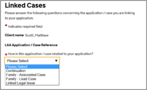 Linking Family Cases – Legal Aid Learning