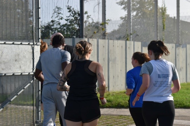 Parkrun attendees at HMP Feltham