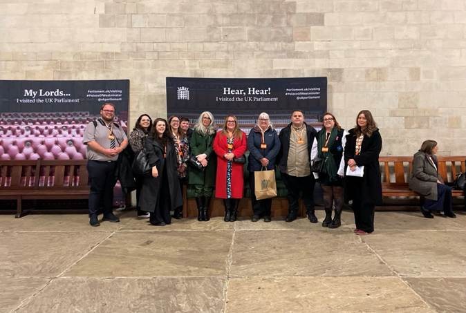 Group photo of the attendees at the Insights25 VIP visit to Parliament
