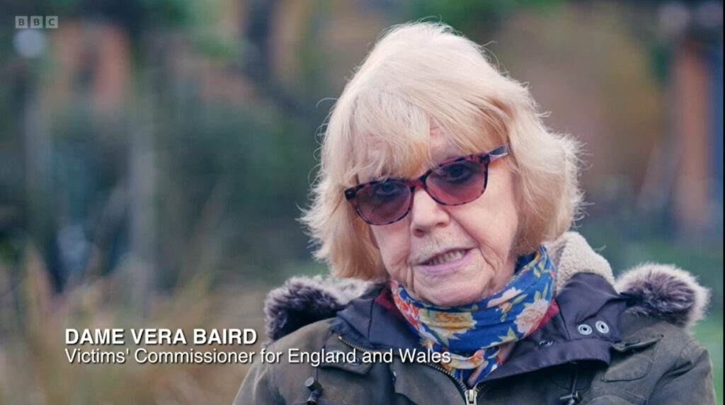 Dame Vera Baird on BBC Panorama, 'Beyond Reasonable Doubt: Britain's Rape Crisis', March 2022