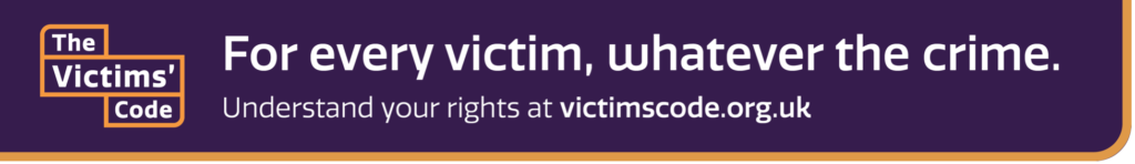 Understand your rights at the victims code website